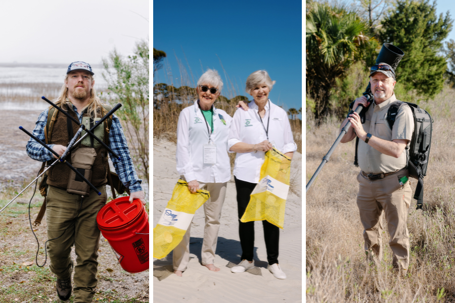 Lowcountry wildlife conservationists and researchrs Dr. Ryan J. Hanscom Jackie Rosswurm Karen Kindermann Dr. Jeff Kramer