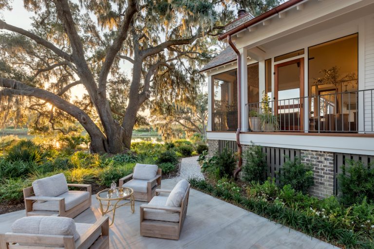 2024 Southern Living Idea Home Kiawah Island backyard patio
