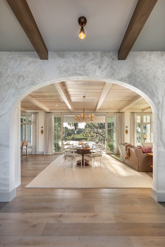 2024 Southern Living Idea Home Kiawah Island dining room open air window