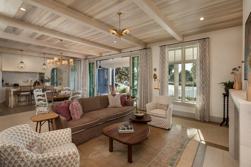 2024 Southern Living Idea Home Kiawah Island great room open concept
