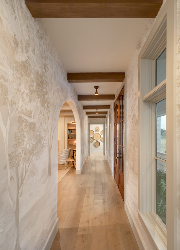 2024 Southern Living Idea Home Kiawah Island tree canopy mural Rebecca Atwood Designs