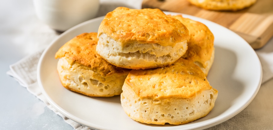 Homemade Southern Buttermilk Biscuits Ready to Eat