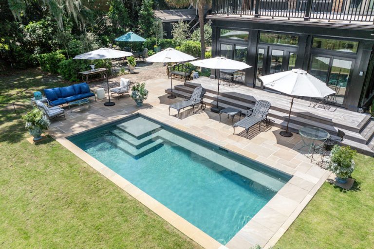 Sandstone pavers from Savannah Surfaces Beaufort Hundred Pines neighborhood