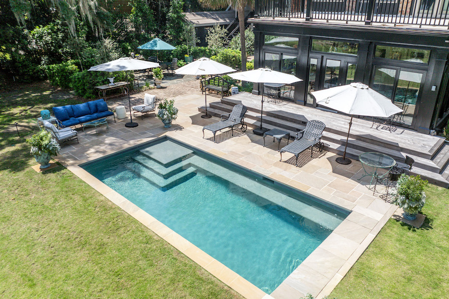 Sandstone pavers from Savannah Surfaces Beaufort Hundred Pines neighborhood