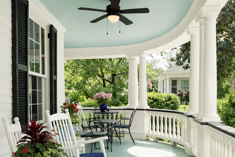 Simply Southern porch paint colors from Sherwin-Williams for Lowcountry comfort