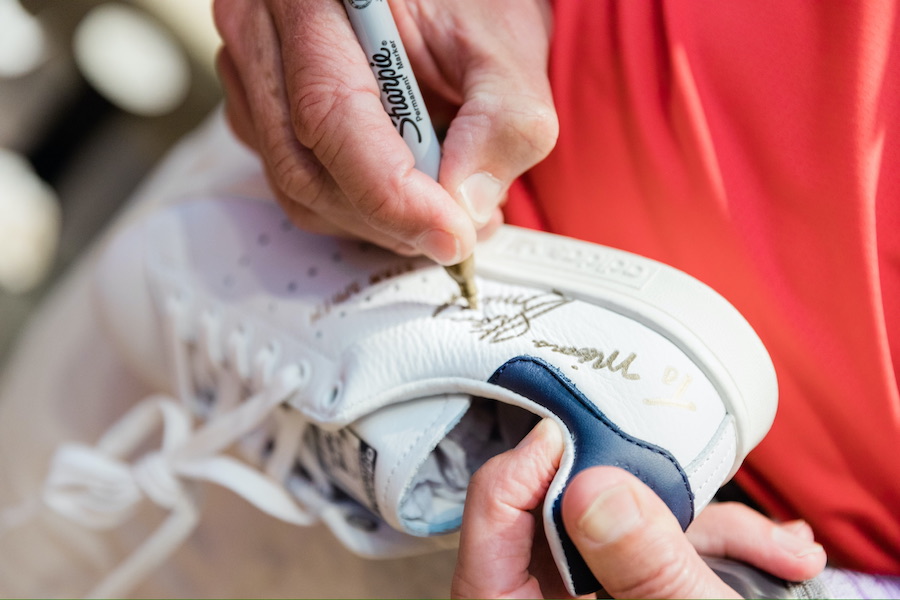 Stan Smith tennis pro Hilton Head documentary signing sneakers