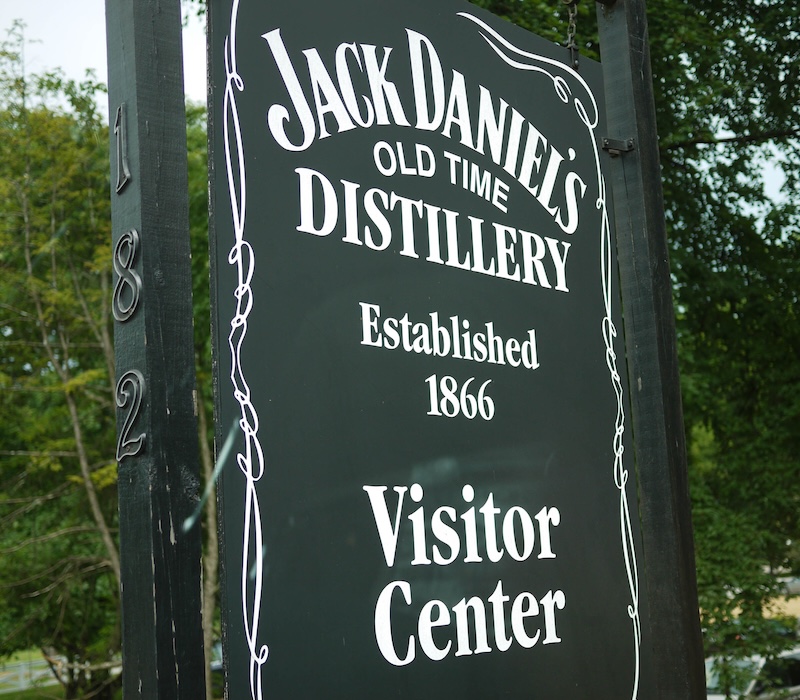 Jack Daniel’s distillery sign in Lynchburg Tennessee iconic Southern whiskey brand
