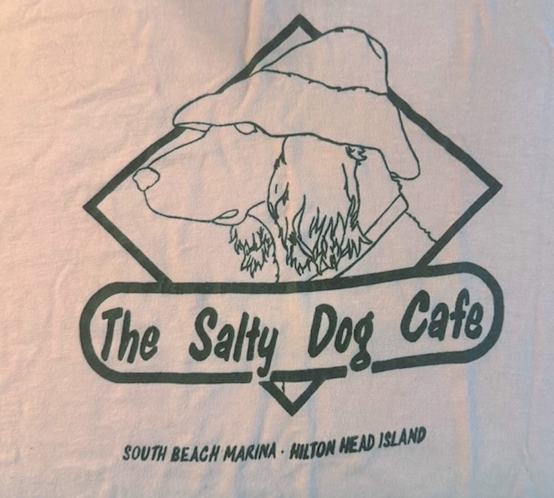 Original Salty Dog Cafe T-shirt design from Hilton Head