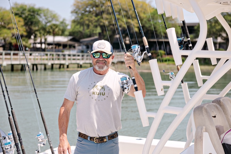 Chris Prince on his fishing boat