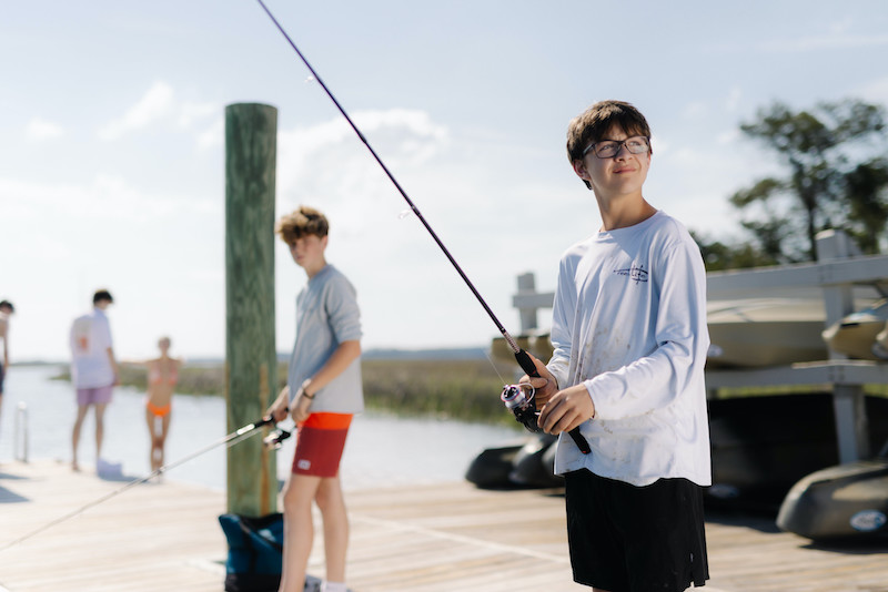 Kids fishing Shelter Cove Broad Creek summer 2026 things to do