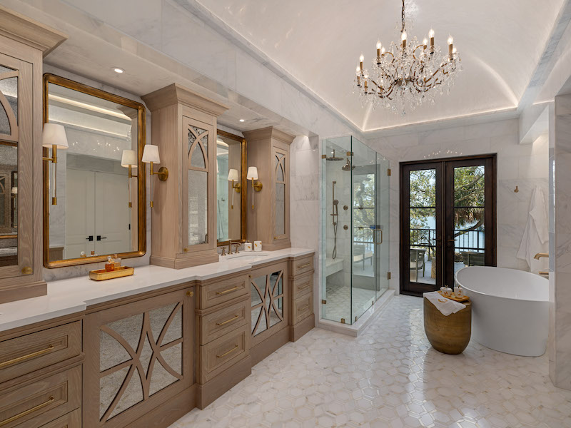 Master bathroom of River Club home renovation by Group 3