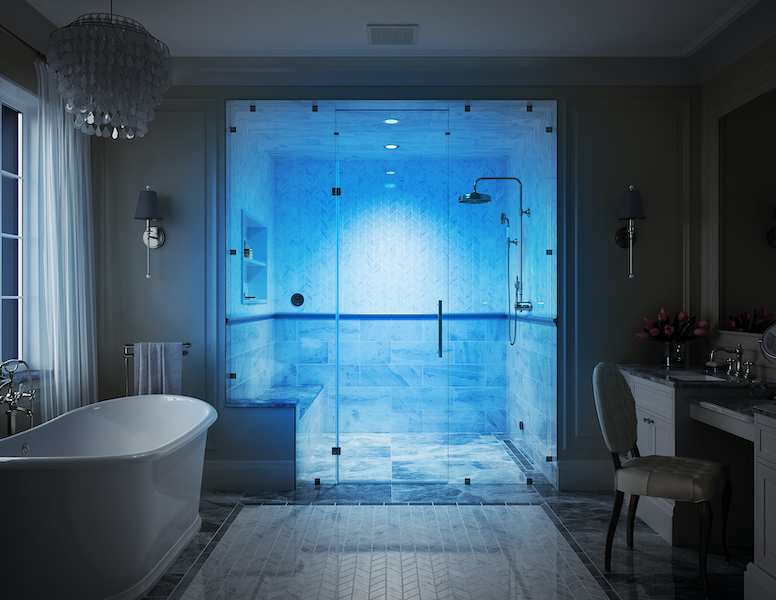 Mr Steam shower for improved mental and physical health