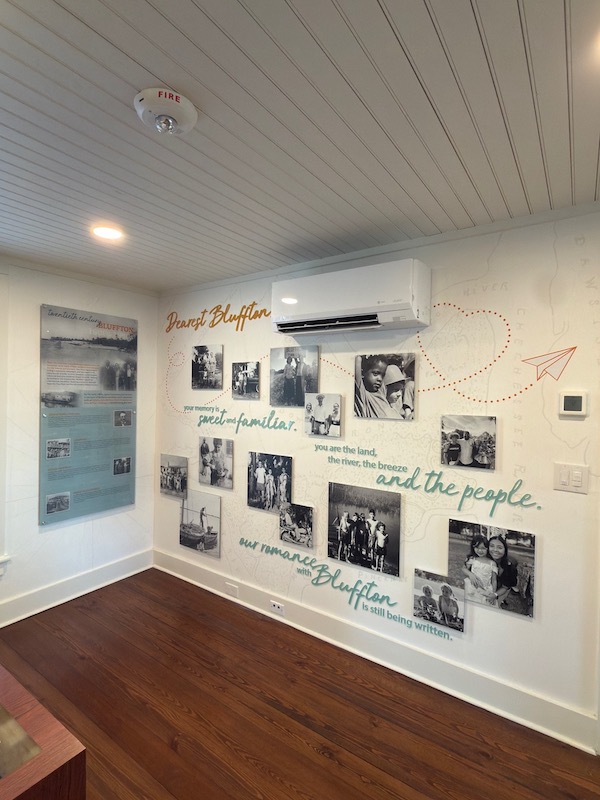 Old Town Bluffton historic home inside Squire Pope Carriage House museum