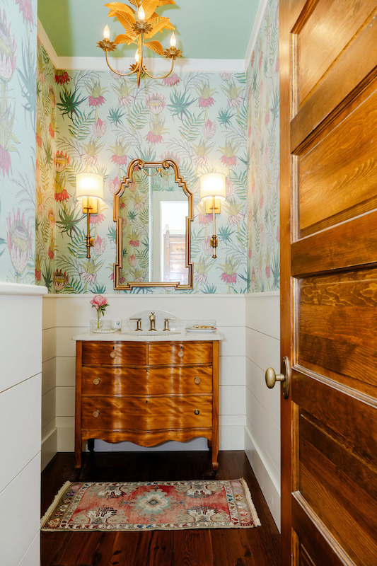 Powder room by Marsh on the May Interiors Old Town Bluffton