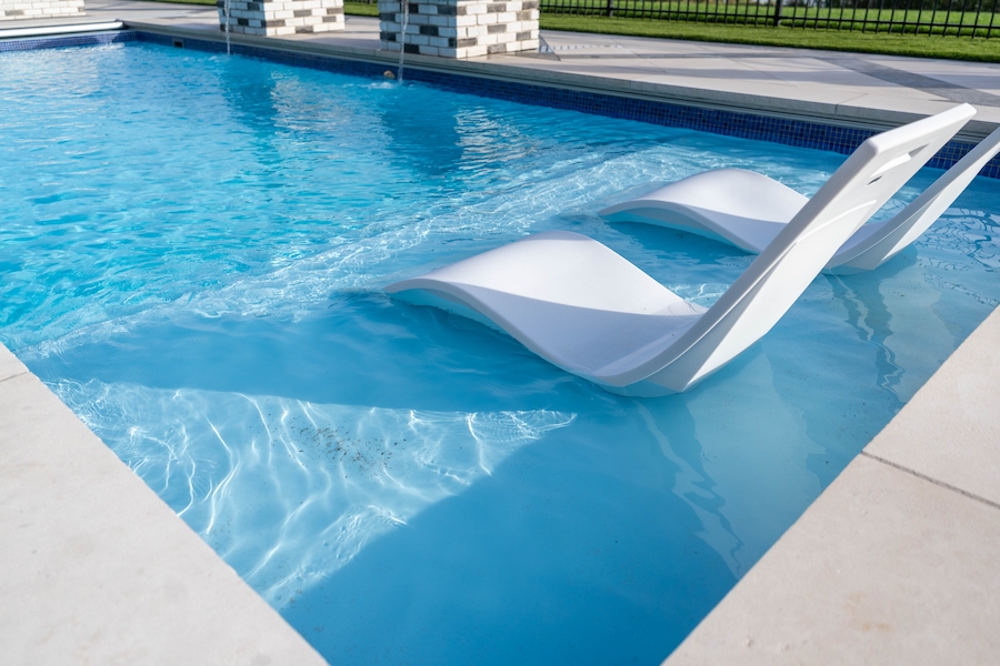 Saltwater pool Lowcountry home