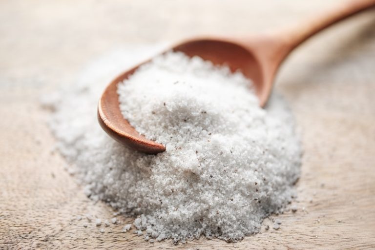 Truffle salt seasoning used as finishing salt on dishes