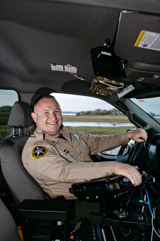 Cpl Christian Anderson Beaufort County Sherrif's Office Special Enforcement Unit police car