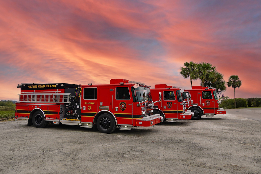Hilton Head Island Fire Rescue trucks