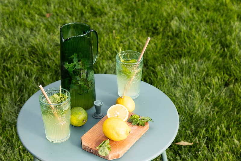 Homemade lemonade to enjoy in July