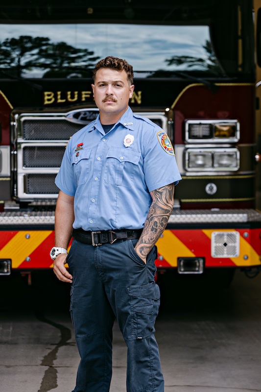Justin Bowers Bluffton firefighter 2025 Medal of Valor recipient