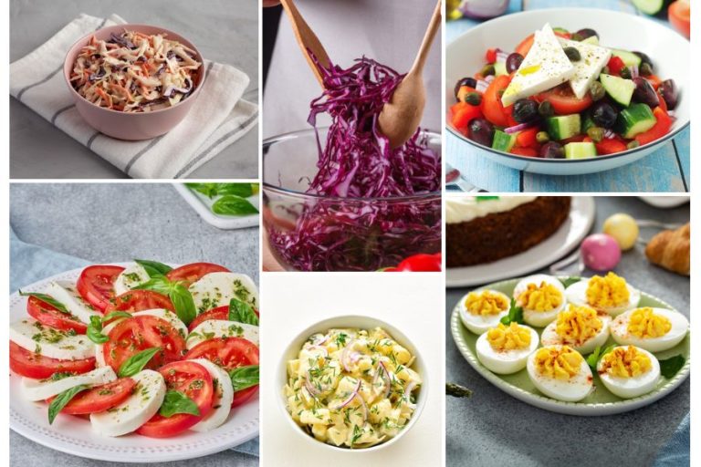 Collection of barbecue side dishes recommended by Lowcountry chefs