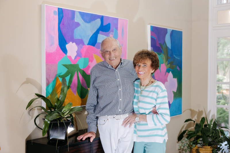 WWII veteran Silver Star medal Ralph Feuerman Hilton Head Island with wife Laurie