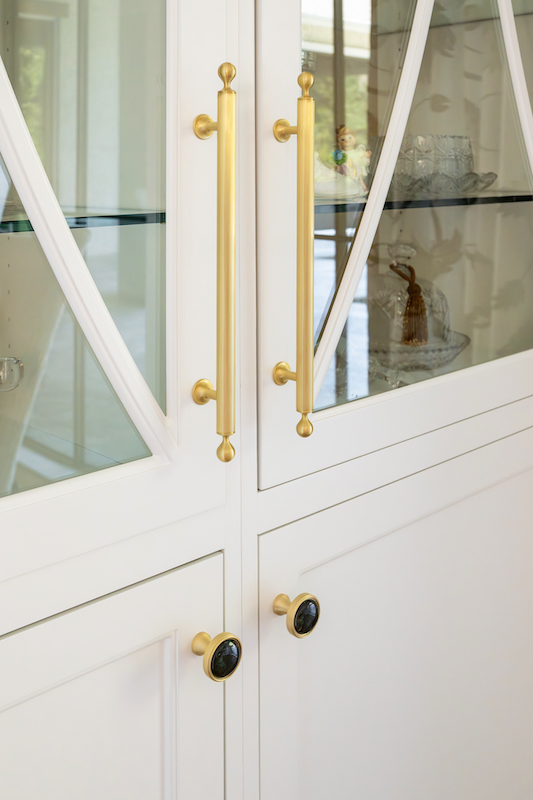 cabinetry detail in elegant Palmetto Bluff home by Kelly Caron Designs