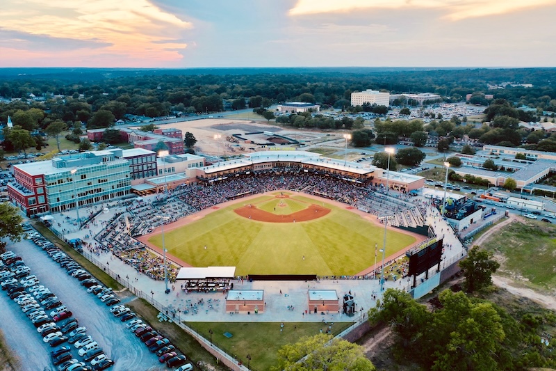 Columbia Fireflies game at Segra Park in Columbia, South Carolina