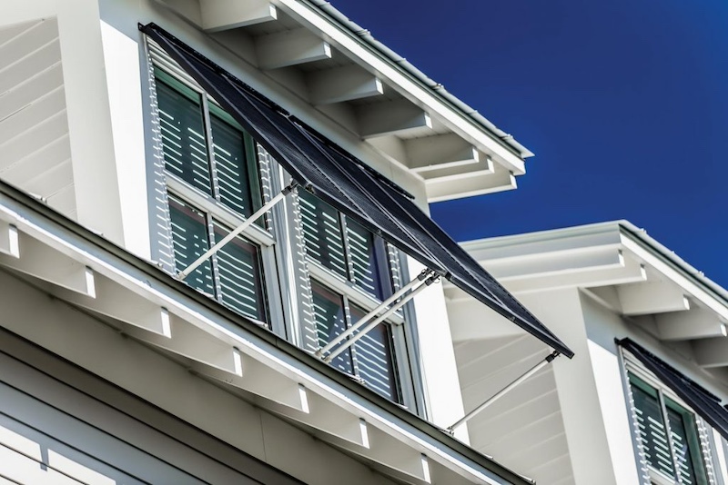 Bahama shutters hurricane window treatment