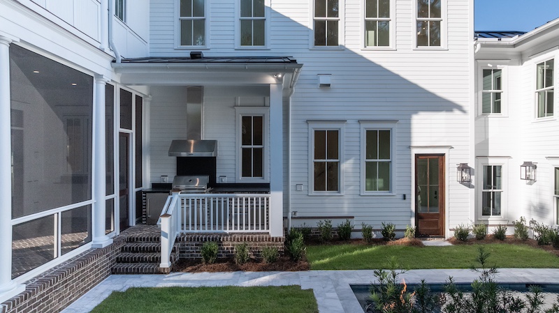 Palmetto Bluff custom home exterior by Front Light Building Company