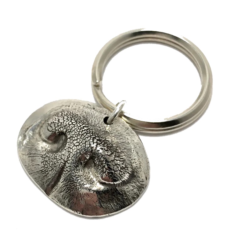 Pet memorial custom key chain key ring nose
