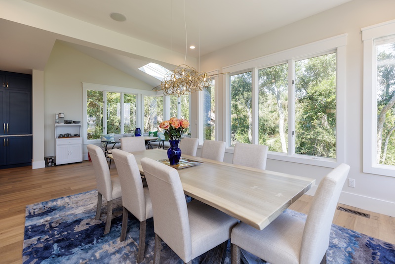 Port Royal Plantation home renovation by Southern Coastal Homes dining room after