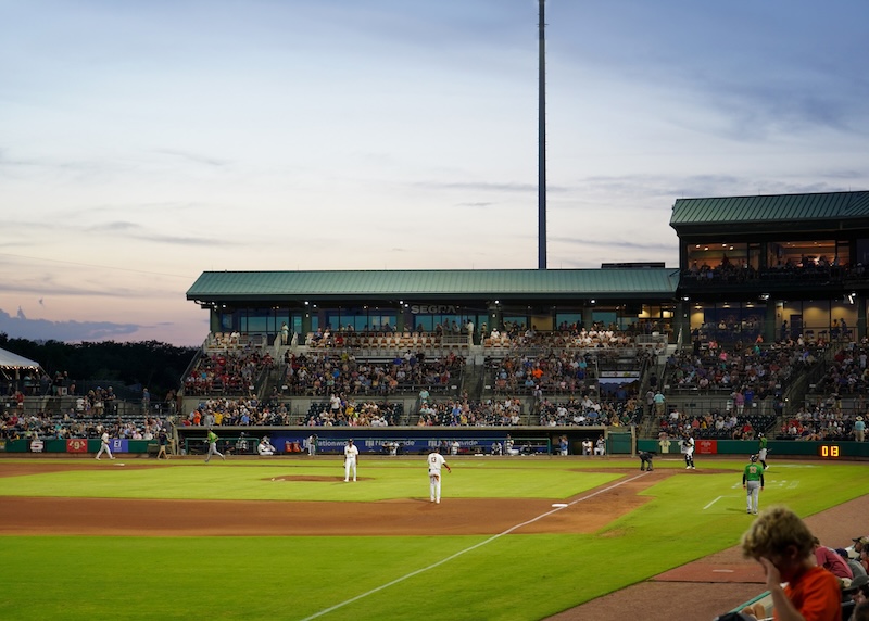 Charleston RiverDogs playing at Joseph P. Riley Jr. Park