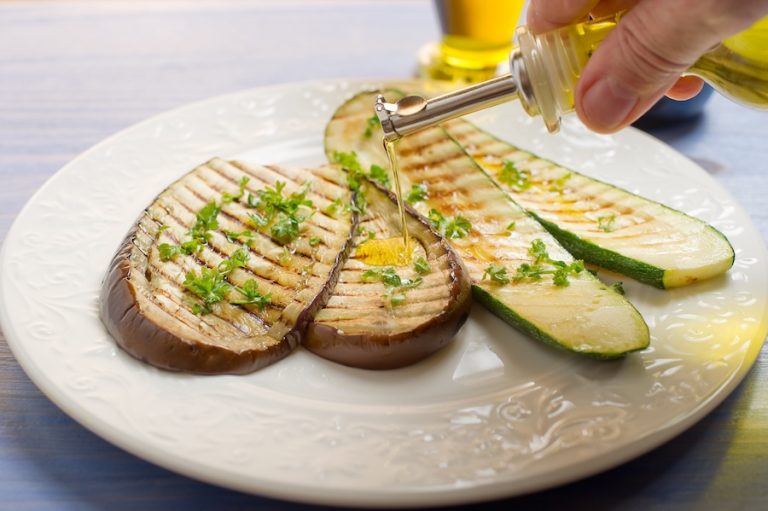 grilled eggplants and zucchinis