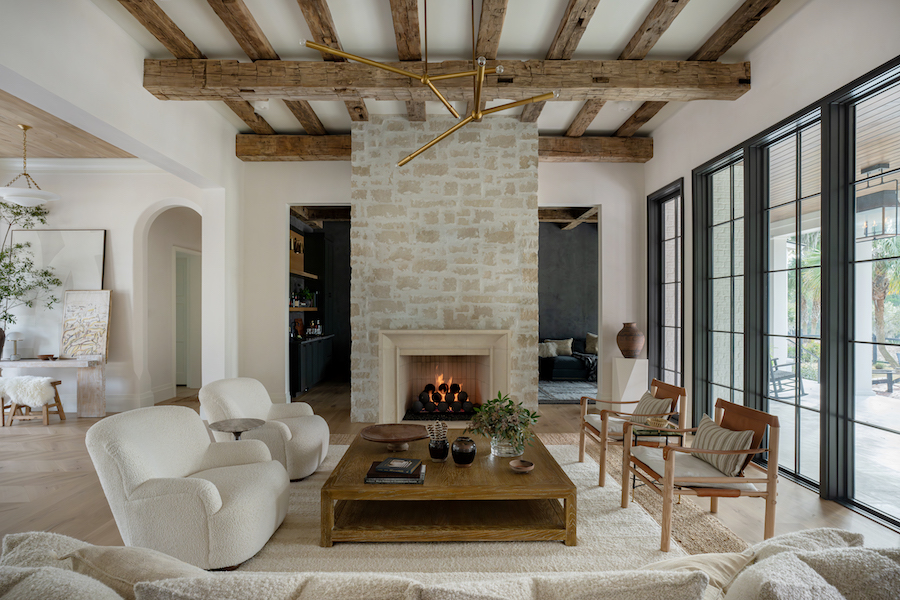 Court Atkins Group designed living room in Palmetto Bluff