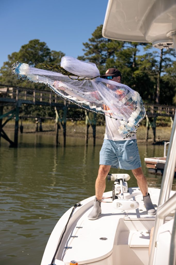 Cast Net Shrimping on Hilton Head Island
