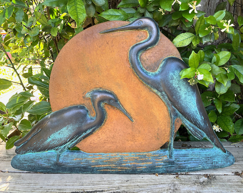 Egrets by Wally Palmer