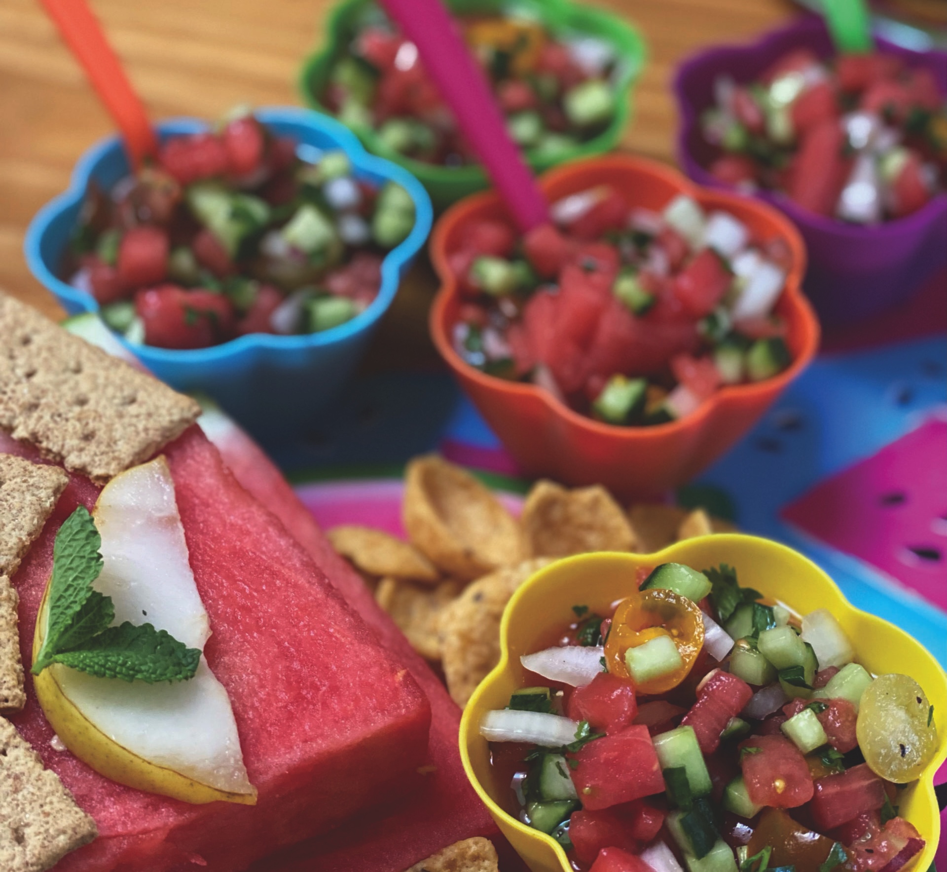 Watermelon gazpacho