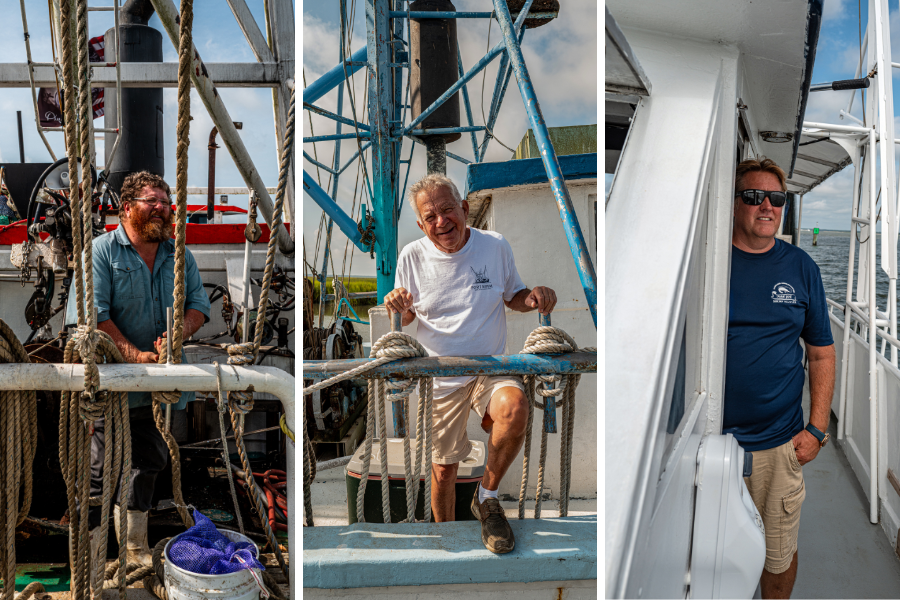 Lowcountry shrimpers Craig Reaves Jim Buchanan John Gerdes