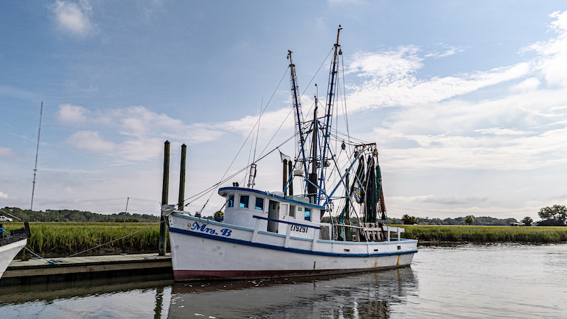 Mrs. B shrimp boat owned by Jim Buchanan