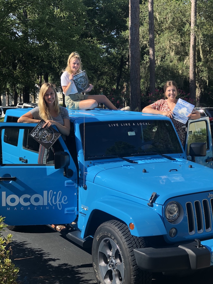 LOCAL Life Interns with the LOCAL Life Jeep