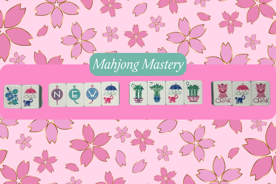 Four American Mahjong examples testing where a joker can and cannot be used