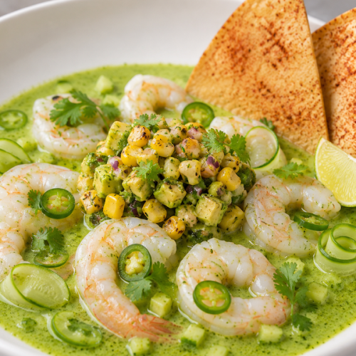 Award-winning shrimp aguachile from Links, an American Grill, winner of the 2025 Hilton Head Island Shrimp Festival Judge’s Choice award.