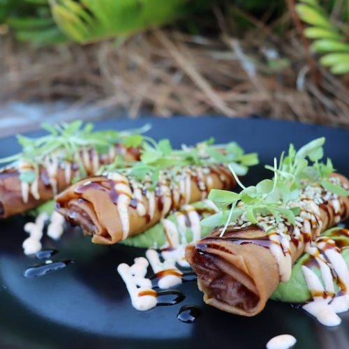 Crispy shrimp lumpia from Fraser’s Tavern, winner of the 2024 Hilton Head Island Shrimp Festival Judge’s Choice award.
