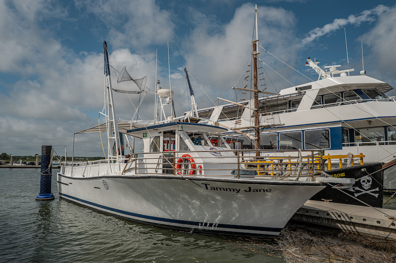 Tammy Jane on the water shrimp boat