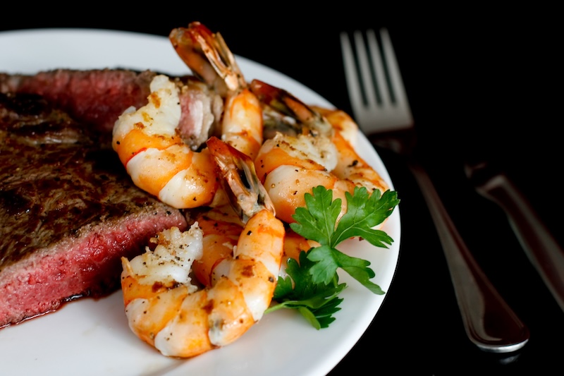 Broiled shrimp with olive oil, lemon juice, salt and pepper, recommended by Price Beall of Truffles.