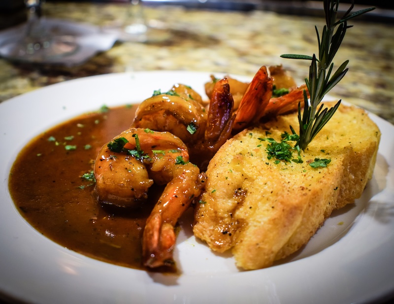 Cajun baked shrimp recommended by Leslie Stewart of Palmetto Bay Sunrise Cafe.