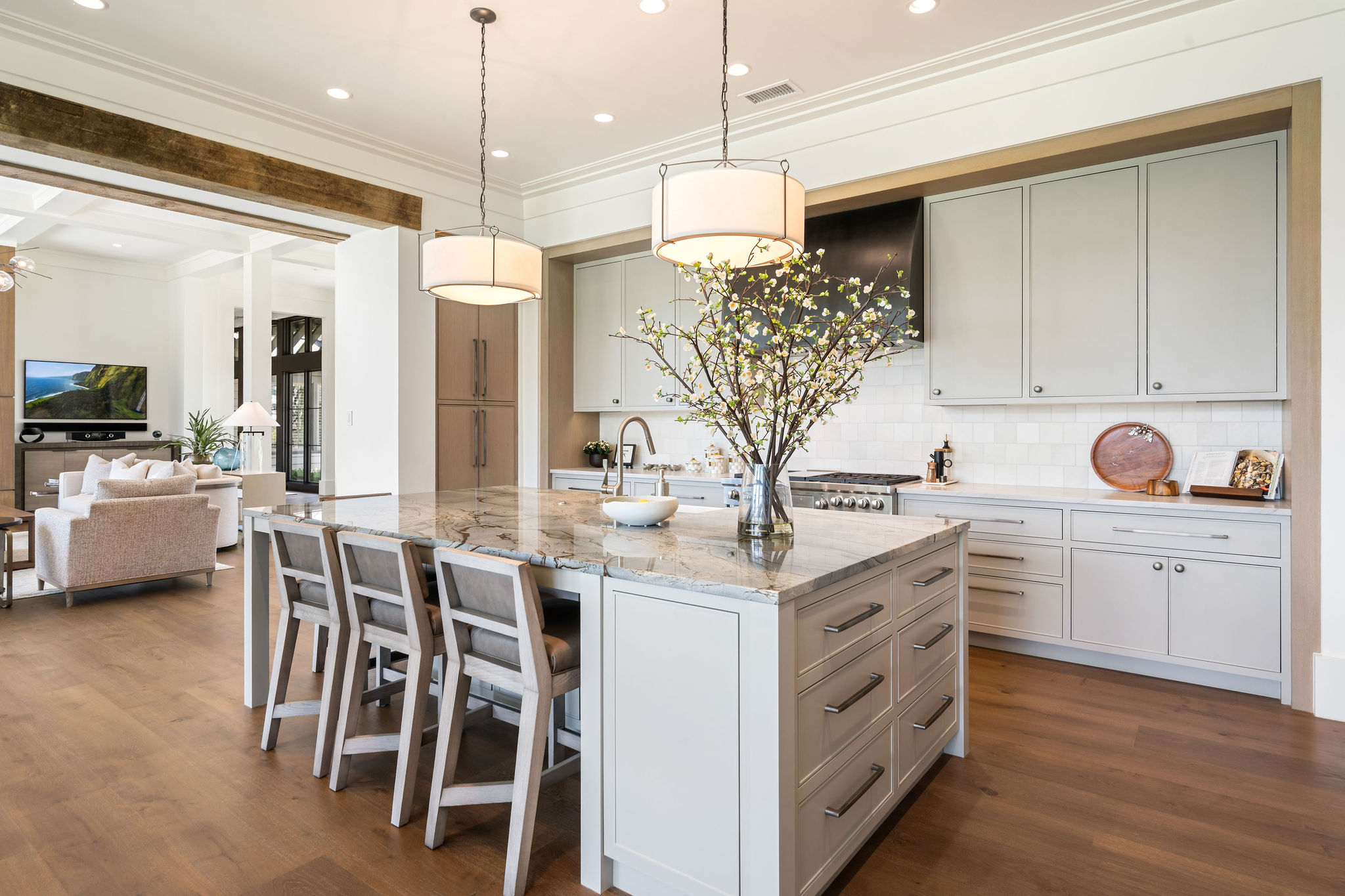 Expansive kitchen inside 364 Waterfowl Road in Palmetto Bluff