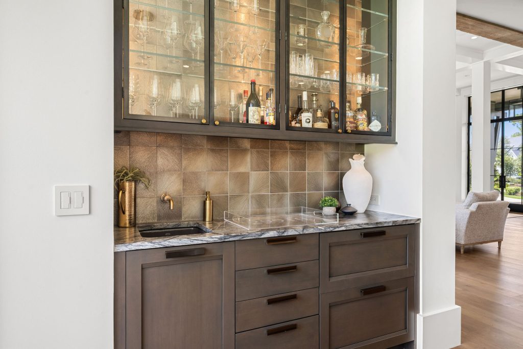 Wet Bar inside 364 Waterfowl Road in Palmetto Bluff